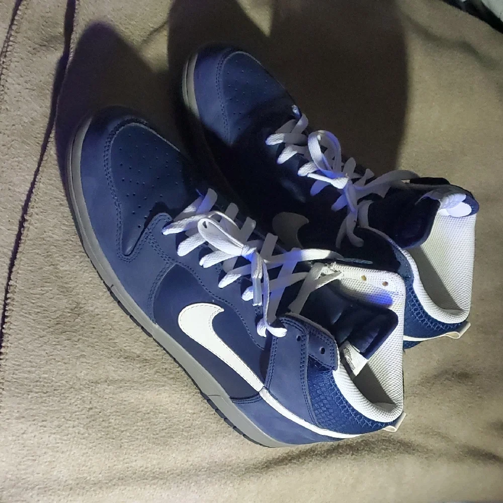 Nike Navy/White Dunk High - Picture 3 of 4
